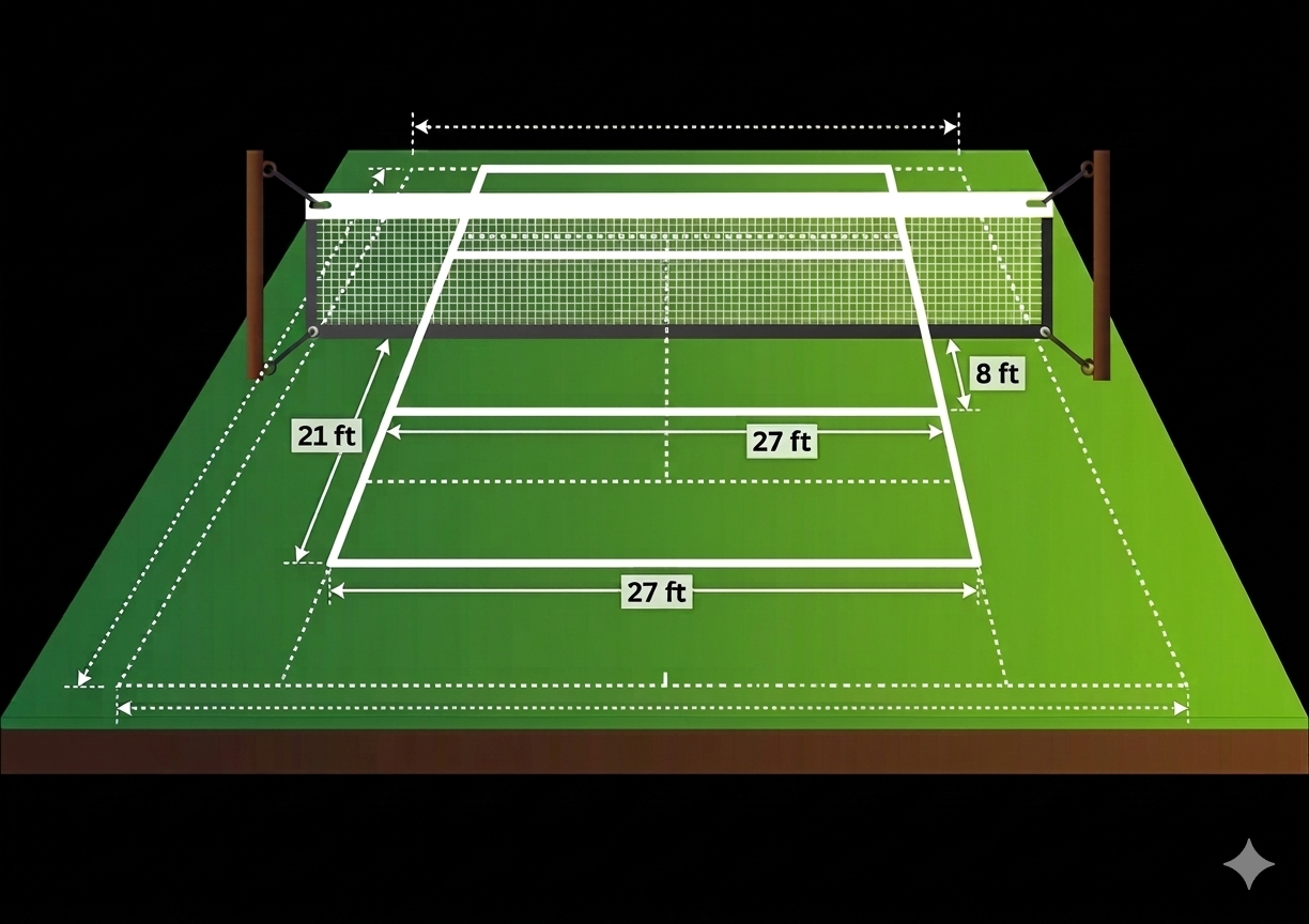 Pynga court layout